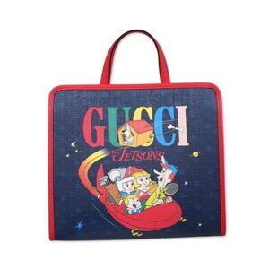 Gucci Kids x The Jetsons Cartoon Print Tote Bag Navy 605614